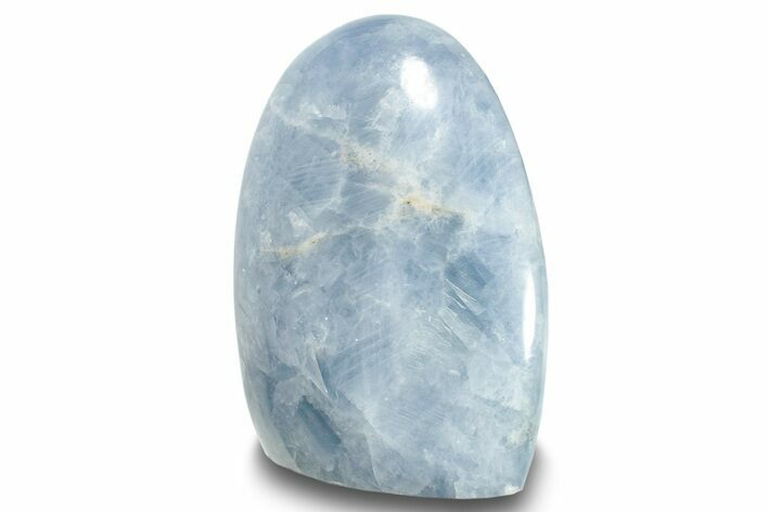 Polished, Free-Standing Blue Calcite - Madagascar #250783